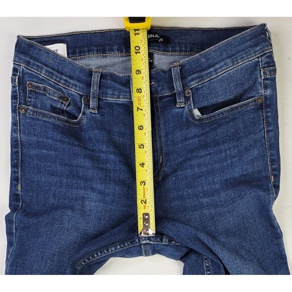 Calvin Klein Size 27X27 Womens Mid Rise Skinny Blue Denim Repreve 5 Pocket Jeans - Picture 5 of 14